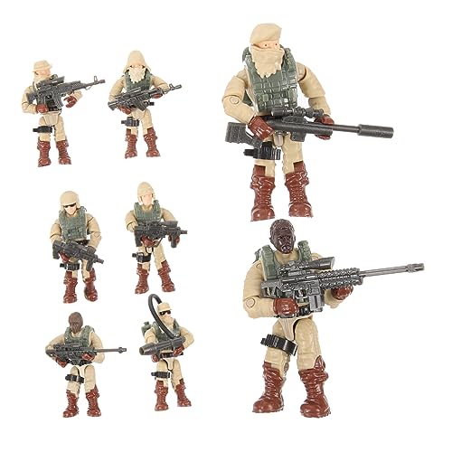 GALPADA 8 Stück Miniaturisierte Soldatenfiguren Teiliges DIY Modell für und Außendekoration Wetterbeständige Figuren für Garten Büro und Mehr von GALPADA
