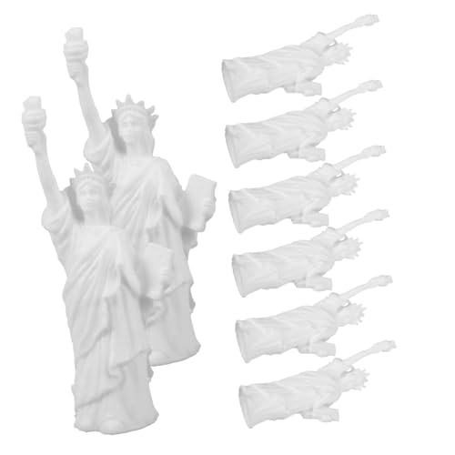 GALPADA 8 Stück Scale Miniature Statue of Liberty DIY Modellset Teilig Detailreiche Miniatur Statue für Puppenhaus Dekoration York Souvenir Handgefertigtes Kunsthandwerk für Zuhause und von GALPADA