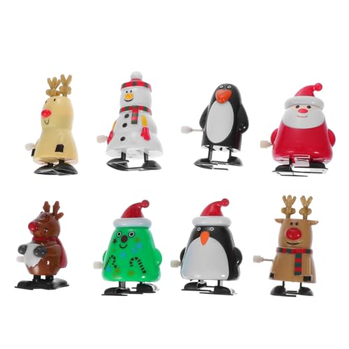 GALPADA 8 Stück Teiliges Aufziehspielzeug Weihnachten Kreative Figuren zum Laufen und Springen Niedliche Kleine Interaktives Witziges und Deko von GALPADA