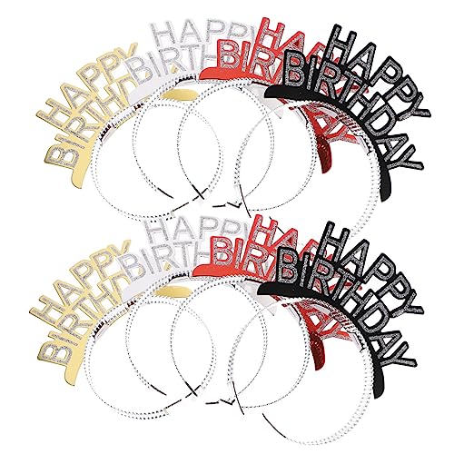 GALPADA 8 Stück Teiliges Geburtstags Haarreifen für Erwachsene Bunte Party Deko für Geburtstag Festivals und Feiern Bequem und Langlebig für Haarstyling GALPADA 8 Stück Teiliges Geburtstags Haarreifen für Erwachsene Bunte Party Deko für Geburtstag Festivals und Feiern Bequem und Langlebig für Haarstyling von GALPADA