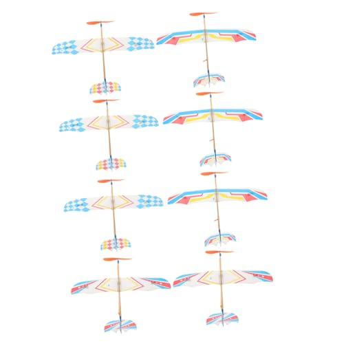 GALPADA 8 Stück Teiliges Gummiband Angetriebene Doppeldecker Flugzeug Modelle Kleine Outdoor Segelflugzeuge Für Familien Flugzeug Rennen Spaß GALPADA 8 Stück Teiliges Gummiband Angetriebene Doppeldecker Flugzeug Modelle Kleine Outdoor Segelflugzeuge Für Familien Flugzeug Rennen Spaß von GALPADA