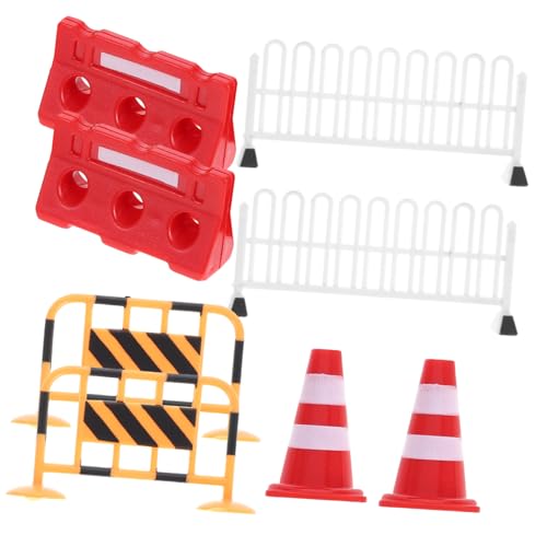 GALPADA 8 Stück Teiliges Miniatur Verkehrsschild Spielset mit Kleinen Absperrungen Realistische Straßenmarkierungen für Modellbau Kindgerechtes Verkehrslernspielzeug Robust und Kompakt GALPADA 8 Stück Teiliges Miniatur Verkehrsschild Spielset mit Kleinen Absperrungen Realistische Straßenmarkierungen für Modellbau Kindgerechtes Verkehrslernspielzeug Robust und Kompakt von GALPADA