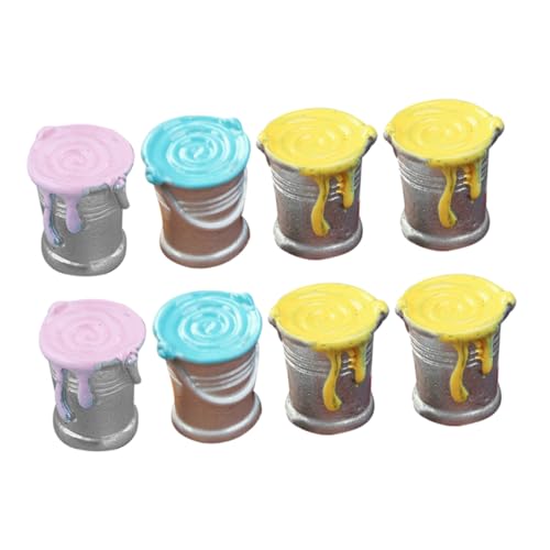 GALPADA 8 Stück Teiliges Miniatur farbeimer Realistische Mini Paint cans in Gemischten Farben Dekorative Puppenhaus zubehör für Miniatur Haus Vielseitige Landschafts Raumdekoration GALPADA 8 Stück Teiliges Miniatur farbeimer Realistische Mini Paint cans in Gemischten Farben Dekorative Puppenhaus zubehör für Miniatur Haus Vielseitige Landschafts Raumdekoration von GALPADA