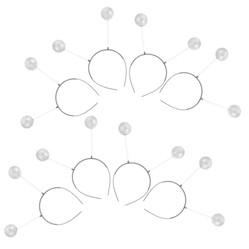 GALPADA 8 Stück Teiliges Pompon Haarband Kreative Party haarreifen mit Langlebigen Süßen Antennenbällen Geeignet für Erwachsene und Haarschmuck Zubehör für Feiern und Kostüme von GALPADA