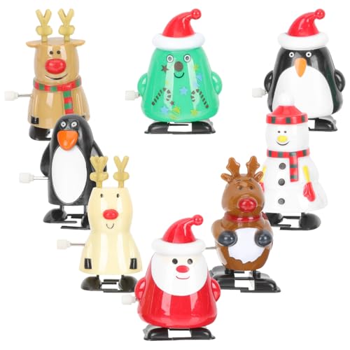 GALPADA 8 Stück Teiliges Weihnachts Aufziehspielzeug Niedliche Xmas Figuren mit Kleine Spielzeuge Wiederverwendbare Wind-up Spielzeuge Kreative Mädchen und Jungen GALPADA 8 Stück Teiliges Weihnachts Aufziehspielzeug Niedliche Xmas Figuren mit Kleine Spielzeuge Wiederverwendbare Wind-up Spielzeuge Kreative Mädchen und Jungen von GALPADA