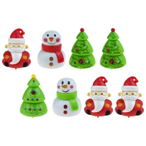 GALPADA 8 Stück Teiliges Weihnachts Rückziehspielzeug in Niedlichen Xmas-Motiven Kindersicher Kompakt und Leicht als Tischdekoration und Geschenk für Kleinkinder Gemischt Spielerisch und GALPADA 8 Stück Teiliges Weihnachts Rückziehspielzeug in Niedlichen Xmas-Motiven Kindersicher Kompakt und Leicht als Tischdekoration und Geschenk für Kleinkinder Gemischt Spielerisch und von GALPADA