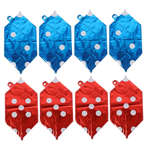 GALPADA 8 Stück Teiliges Würfel Ballon für Themenpartys Folienballons Rot und Blau Deko für Jahre Partys und Spielabende Hochwertige Aluminiumfolien Ballons Lustige Partydekoration für GALPADA 8 Stück Teiliges Würfel Ballon für Themenpartys Folienballons Rot und Blau Deko für Jahre Partys und Spielabende Hochwertige Aluminiumfolien Ballons Lustige Partydekoration für von GALPADA