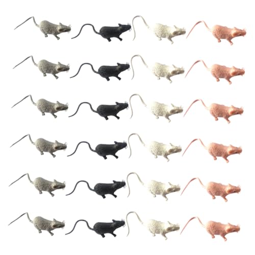 GALPADA 80 Stück Simulierte Mausdekoration Lifelike -Streichspielzeug simulierte Mäuse Streichprops kleine Mausfigur PVC von GALPADA