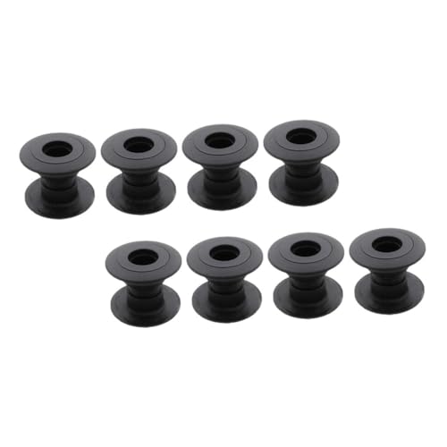 GALPADA 8Stücke Teiliges Tischfußball Zubehör Lagerbuchsen Für Kicker Robuste Schwarze Kunststoffteile Mit Gewindekonstruktion Für Standard Tischfußballtische von GALPADA