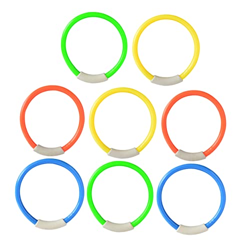 GALPADA 8Stücke Unterwassertauchring Für Schwimmring Für Tauchtraining Badespaß Im Pool Farbenfrohes Design Für Jungen Und Zufällige Farben von GALPADA