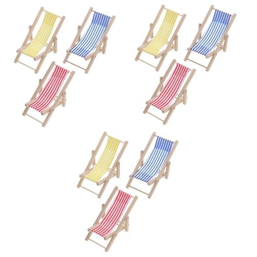 GALPADA 9 Stck. Teiliges Miniatur Strandliegestuhl Klappbar Puppenhaus Deko Kleine Holzstühle für DIY Garten Mikrolandschaft Mädchen Zubehör GALPADA 9 Stck. Teiliges Miniatur Strandliegestuhl Klappbar Puppenhaus Deko Kleine Holzstühle für DIY Garten Mikrolandschaft Mädchen Zubehör von GALPADA