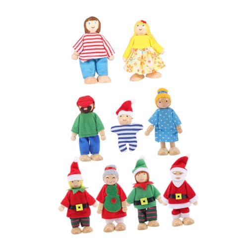 GALPADA 9 Stück Teiliges Familien Handpuppen aus Weichem Kindgerechte Rollenspiel Figuren für Soziale Interaktion Sicher und Komfortabel zu Weihnachten und Geburtstag von GALPADA