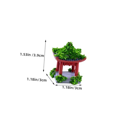 GALPADA 9 Stück Teiliges Miniatur Resin mit Antiken Gebäude Figuren Kleine Garten Dekoration für Mikrolandschaften Detailreiche Miniatur Ornamente für Puppenhäuser und Balkone von GALPADA