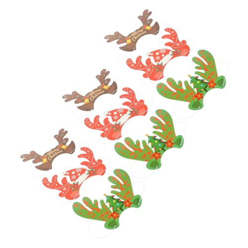 GALPADA 9 Stück Teiliges Weihnachts Party mit Festlichen Rentier aus Papier Leichtes Langlebiges Cosplay Kopfschmuck für Familienfeiern und Fotoaufnahmen GALPADA 9 Stück Teiliges Weihnachts Party mit Festlichen Rentier aus Papier Leichtes Langlebiges Cosplay Kopfschmuck für Familienfeiern und Fotoaufnahmen von GALPADA