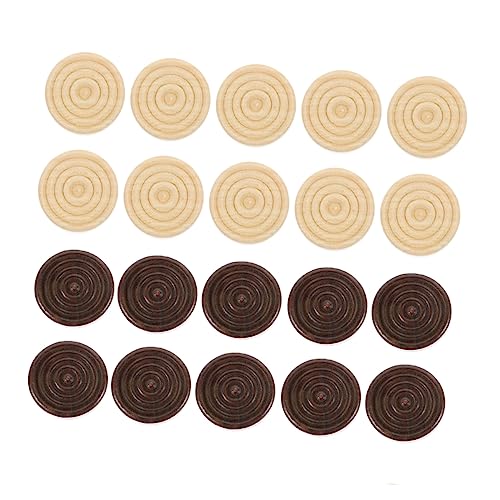 GALPADA 96 Stück Teiliges aus Holzspielsteinen für Schach und Dame Runde Schachfiguren für Brettspiele Leicht und Tragbar für Zuhause Büro und Reisen GALPADA 96 Stück Teiliges aus Holzspielsteinen für Schach und Dame Runde Schachfiguren für Brettspiele Leicht und Tragbar für Zuhause Büro und Reisen von GALPADA
