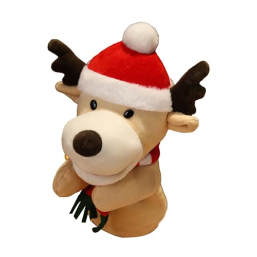 GALPADA Adorable Mini Fingerpuppe Rentier Plüsch Handpuppe für Eltern-Junge Weihnachten Cartoon Stofftier Interaktives GALPADA Adorable Mini Fingerpuppe Rentier Plüsch Handpuppe für Eltern-Junge Weihnachten Cartoon Stofftier Interaktives von GALPADA