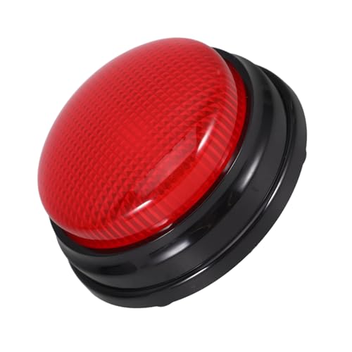 GALPADA Alarmton und Licht Button Batteriebetriebenes Partyspiel Zubehör Roter LED Knopf Lustiges und Quizspiel für Büro Zuhause und Partys von GALPADA