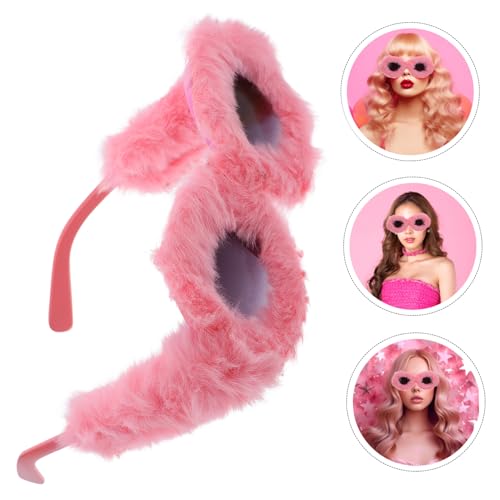 GALPADA Alberne Plüsch Sonnenbrille Damen Lustige Partybrille als Foto Requisite Weiche Leichte Sichere Brillen für Tanz Kostümpartys von GALPADA