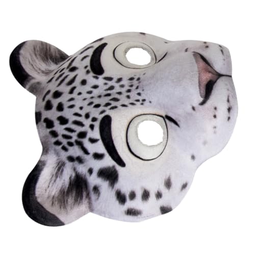 GALPADA Animal Maske EVA Leopard Cosplay Tiergesicht Maske mit Elastischem Band für Halloween Festival Karneval Maskenball Damen Herren von GALPADA
