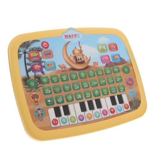 GALPADA Arabische Lernmaschine für Lernspielzeug Tablet mit Sound Tragbares Lernpad für Kleinkinder Islamisches Alphabet Frühpädagogik Gelb GALPADA Arabische Lernmaschine für Lernspielzeug Tablet mit Sound Tragbares Lernpad für Kleinkinder Islamisches Alphabet Frühpädagogik Gelb von GALPADA