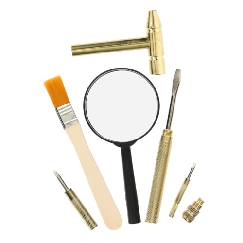 GALPADA Archäologisches Ausgrabungsspielzeug Set Hämmer Kits Ausgrabungsset Dinosaurier Grabwerkzeuge 3–5 Archäologie Kleines Meißel Ausgrabungsset Archäologie Bergbau DIY von GALPADA