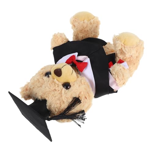 GALPADA Arztanzugbär Puppe abschlussgeschenk abschluss Abschluss Bär ausgestopftes Bären-Plüschtier Kuscheltier abschluss ausgestopfter bär Abschlussbär-Dekoration PP Baumwolle von GALPADA
