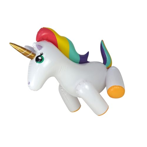 GALPADA Aufblasbarer Einhorn Wassersprinkler aus PVC für Outdoor Stabiles Design Kindersicherer Wasserspaß im Sommer für Garten GALPADA Aufblasbarer Einhorn Wassersprinkler aus PVC für Outdoor Stabiles Design Kindersicherer Wasserspaß im Sommer für Garten von GALPADA