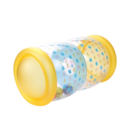 GALPADA Aufblasbarer Krabbelroller aus PVC für Junge Mädchen Geruchsneutral Auslaufsicher Kleines Fitnessspielzeug zur Motorischen und Sensorischen Übung für Neugeborene und Kleinkinder von GALPADA