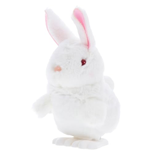 GALPADA Aufziehspielzeug Plüschhase für Ostern Hüpfendes Kaninchen mit Wind Up Mechanismus Süßes Plüschtier für Ostergeschenk und Party Favor Langlebig und Sicher von GALPADA