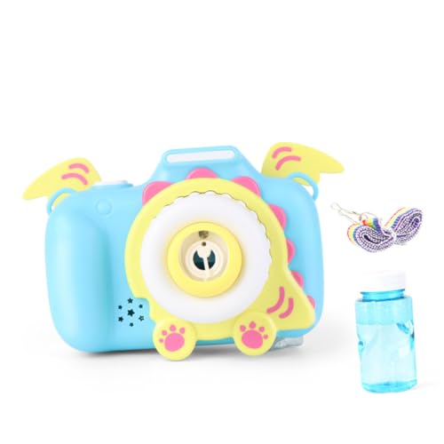 GALPADA Automatische Dinosaurier Bubble Maker Kamera mit Licht Musik Kinderfreundliches Cartoon Seifenblasen Batteriefrei Inklusive Bubble Wasser für Outdoor Spiel und Partyspaß GALPADA Automatische Dinosaurier Bubble Maker Kamera mit Licht Musik Kinderfreundliches Cartoon Seifenblasen Batteriefrei Inklusive Bubble Wasser für Outdoor Spiel und Partyspaß von GALPADA