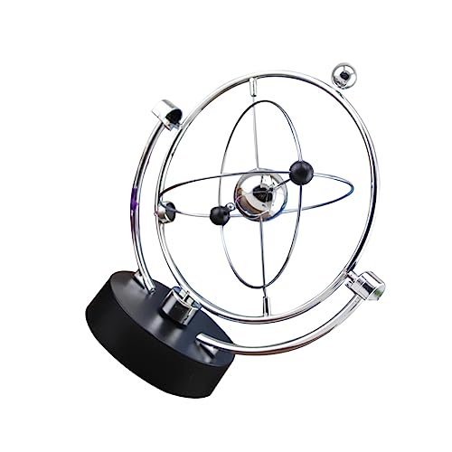 GALPADA Automatische Rotation Permanentmeter Orbital Für Weltraumspielzeug Perpetuum Mobile Schreibtischspielzeug Perpetuum Mobile Perpetuum Mobile Modell Silber von GALPADA
