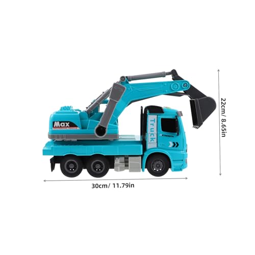 GALPADA Bagger mit Licht und Sound Langlebiges Verschleißfestes Ingenieurfahrzeug Modell Inertia Excavator Auto für Kleine Hände Pädagogisches Baustellenfahrzeug Geschenkidee von GALPADA