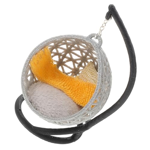 GALPADA Beweglicher DIY Miniaturmöbel Anhängesitz Detailgetreues Puppenhaus Zubehör für Kreative Landschaftsdekoration und Puppenhaus Gestaltung GALPADA Beweglicher DIY Miniaturmöbel Anhängesitz Detailgetreues Puppenhaus Zubehör für Kreative Landschaftsdekoration und Puppenhaus Gestaltung von GALPADA