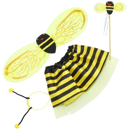 GALPADA Bienenkostüm Set mit Flügeln Rock Haarreif und Zauberstab Gelb Atmungsaktiv für Kostüm und Themenpartys Tanzauftritte und Karneval Spielerisch und Auffällig Gestaltet GALPADA Bienenkostüm Set mit Flügeln Rock Haarreif und Zauberstab Gelb Atmungsaktiv für Kostüm und Themenpartys Tanzauftritte und Karneval Spielerisch und Auffällig Gestaltet von GALPADA