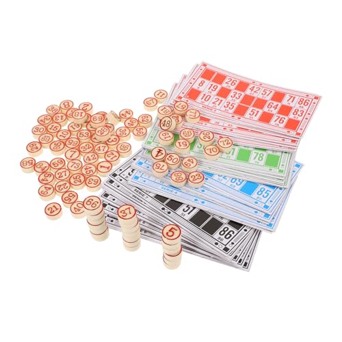 GALPADA Bingo Schachspiel Zahlenkarten und Spielfiguren Tragbares Logisches Partyspiel für Erwachsene und Familien Langlebig Leicht und Einfach zu Transportieren von GALPADA