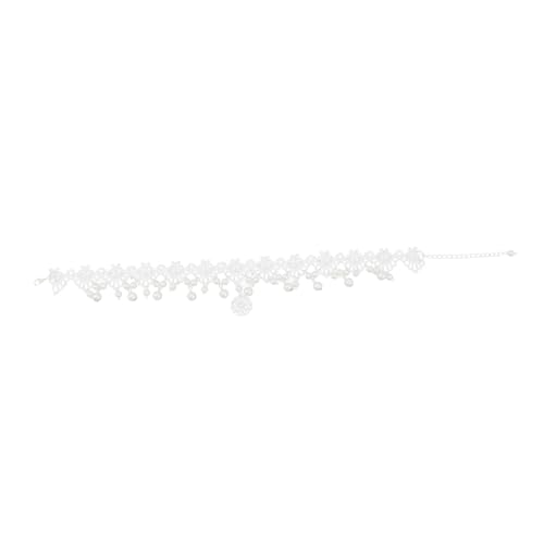 GALPADA Blumenmädchen Haarband Perlen Stirnband Verstellbar Hochzeit Party Kopfschmuck für Mädchen Geburtstagsfeier Fotoshooting von GALPADA