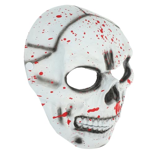 GALPADA Blutige Schädelmaske Halloween Maske Gruselige Masquerade Maske Einheitsgröße Horror Kostüm Party Cosplay Zubehör für Erwachsene GALPADA Blutige Schädelmaske Halloween Maske Gruselige Masquerade Maske Einheitsgröße Horror Kostüm Party Cosplay Zubehör für Erwachsene von GALPADA