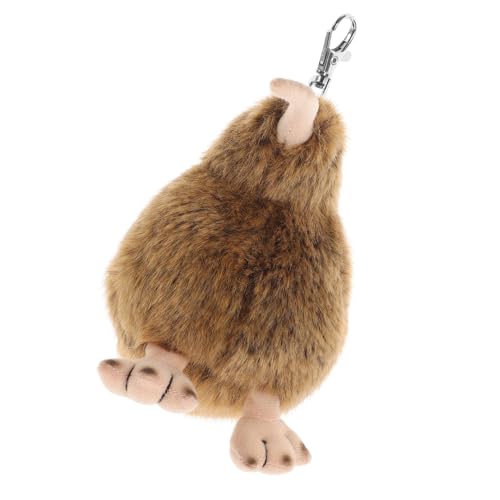 GALPADA Braunes Kiwi-Vogel Plüschtier aus Langlebiger Pp-Baumwolle Flauschiges Kuscheltier Dekoratives Haustier für Kinderzimmer Sofa Büro Geschenkidee und Wohnraumgestaltung von GALPADA