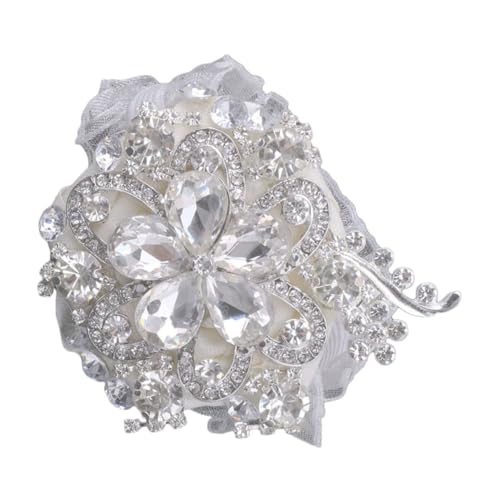 GALPADA Brautjungfern Armbandbrosche mit Perlen und Kristallen Silberfarbene Handgelenksblume für Hochzeiten Brautpartys und Valentinstag Kompakt Vielseitig Kombinierbar Europäischer Stil GALPADA Brautjungfern Armbandbrosche mit Perlen und Kristallen Silberfarbene Handgelenksblume für Hochzeiten Brautpartys und Valentinstag Kompakt Vielseitig Kombinierbar Europäischer Stil von GALPADA