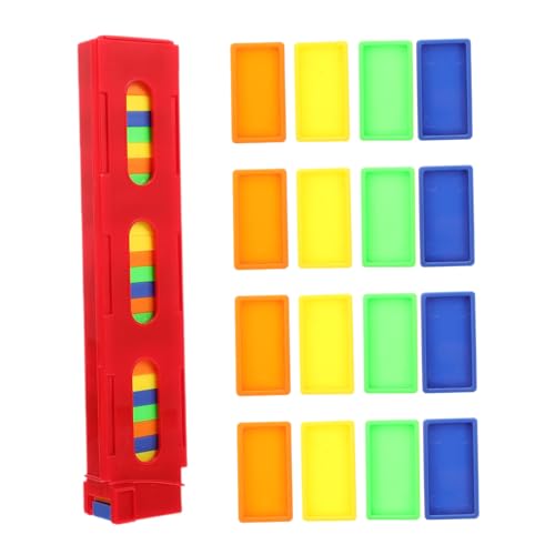 GALPADA Bunte Domino Bausteine mit Je Kinderfreundliches Langlebiges Kunststoffspielzeug Fördert Kreativität und Geeignet für Jungen und Mädchen Lernspielzeug für Zufällige Farbe von GALPADA