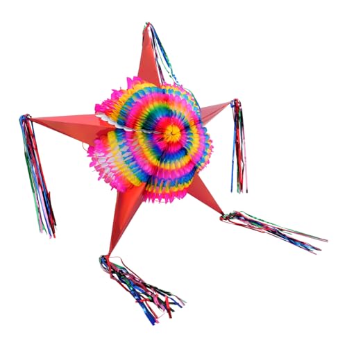 GALPADA Bunte Faltbare Stern Pinata Hängend Partydekoration Kindergeburtstag Spiel Deko Idee für Indoor Outdoor Feier von GALPADA