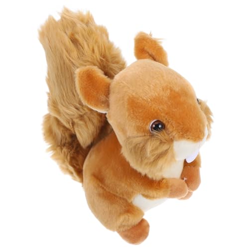 GALPADA Cartoon Eichhörnchen Plüschpuppe Weiches Kuscheltier Dekoratives Sofa Kissen Langlebiges Stofftier Kreative Wohnaccessoire Geschenkidee von GALPADA