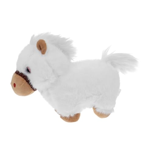 GALPADA Chinesisches Jahr des Pferdes Plüschpferd Weiß Weiches Kuscheltier Geburtstagsgeschenk Erwachsene Dekoration Lunar Year Maskottchen von GALPADA