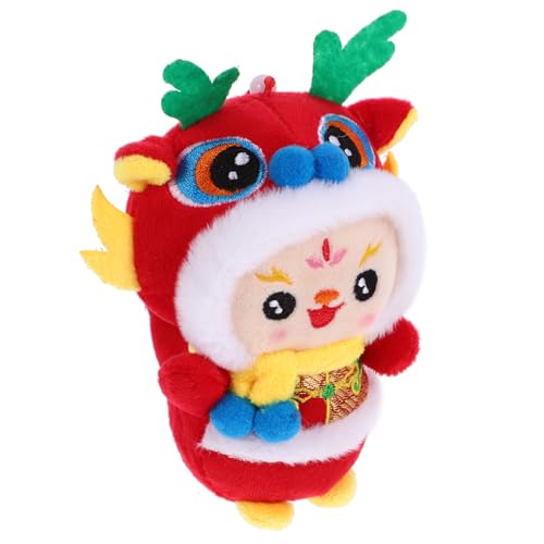 GALPADA Chinesisches Neujahr Drachen Plüschtier Stofftier Kuscheliges Maskottchen Dekoration für Familie und Freunde von GALPADA