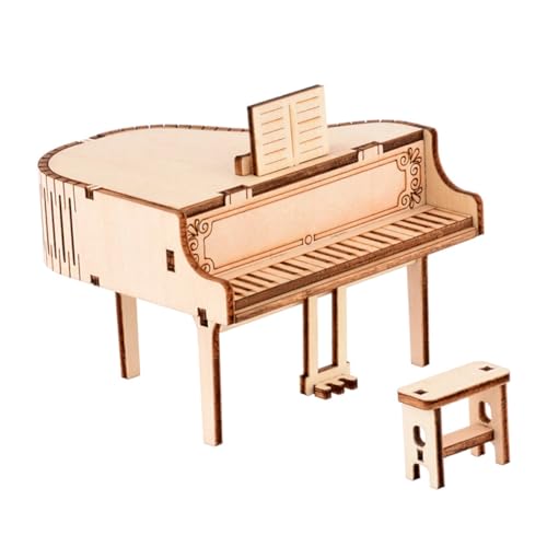 GALPADA DIY Klavier Musikbox Holzpuzzle für Handgemachtes Puzzle zur Selbstmontage für Weihnachten Kindergeburtstag und Kreative Dekoration von GALPADA