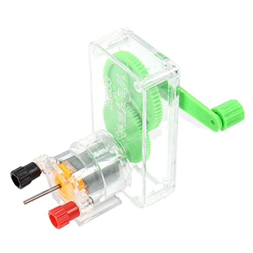 GALPADA DIY Kurbelgenerator Für Physikexperimente Handbetriebene Stromerzeugung Für Lehrreiches Für Sicheres Und Stabiles Lernspielzeug Für Grund Und Mittelschüler von GALPADA