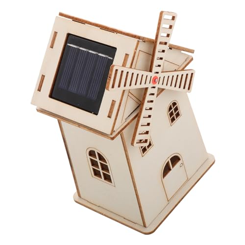 GALPADA DIY Solarbetriebene Holz Windmühle Modell Unvollendetes Holzspielzeug für Wissenschaftsprojekt zur Kreatives Basteln und für Schreibtisch und Regal GALPADA DIY Solarbetriebene Holz Windmühle Modell Unvollendetes Holzspielzeug für Wissenschaftsprojekt zur Kreatives Basteln und für Schreibtisch und Regal von GALPADA