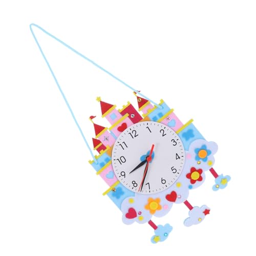 GALPADA DIY Uhr Bausatz aus Robustem Vliesstoff Bunte Cartoon Lernuhr für Junge Mädchen Fördert Kognitive Fähigkeiten und Hand Auge koordination für Bastelaktivitäten und Partydekoration GALPADA DIY Uhr Bausatz aus Robustem Vliesstoff Bunte Cartoon Lernuhr für Junge Mädchen Fördert Kognitive Fähigkeiten und Hand Auge koordination für Bastelaktivitäten und Partydekoration von GALPADA