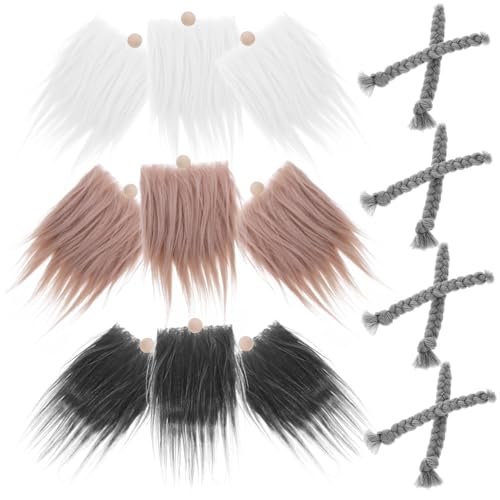 GALPADA DIY Zwergenbart Vorgefertigte Leichte Gnom Bart Accessoires für Puppen und Weihnachtsdeko Farben Weiß Khaki Dunkelgrau zum Basteln und Festdekoration GALPADA DIY Zwergenbart Vorgefertigte Leichte Gnom Bart Accessoires für Puppen und Weihnachtsdeko Farben Weiß Khaki Dunkelgrau zum Basteln und Festdekoration von GALPADA