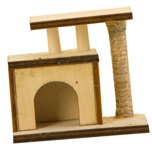 GALPADA Dekorativer Mini Katzenkratzbaum Holzoptik Feine Verarbeitung Realistisches Miniatur Haustierhaus Zubehör für Puppenhaus und DIY Mini Szenerien GALPADA Dekorativer Mini Katzenkratzbaum Holzoptik Feine Verarbeitung Realistisches Miniatur Haustierhaus Zubehör für Puppenhaus und DIY Mini Szenerien von GALPADA